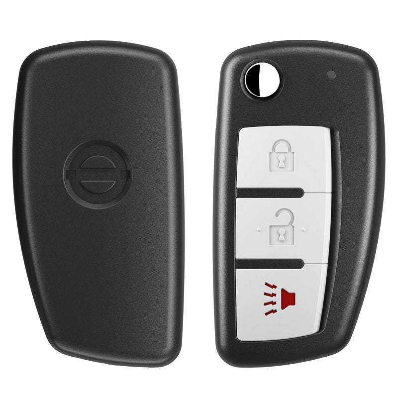 VOFONO جهاز دخول بدون مفتاح عن بُعد مفتاح قابل للطي غير مقصوص يناسب نيسان روج 2014 2015 2016 2017 بديل لـ FCC ID: CWTWB1G767 - Image 2